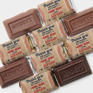 Baseball Favor thank you First Birthday Party