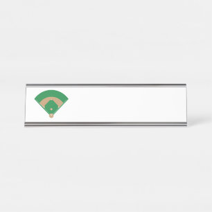 Baseball Field Desk Name Plate