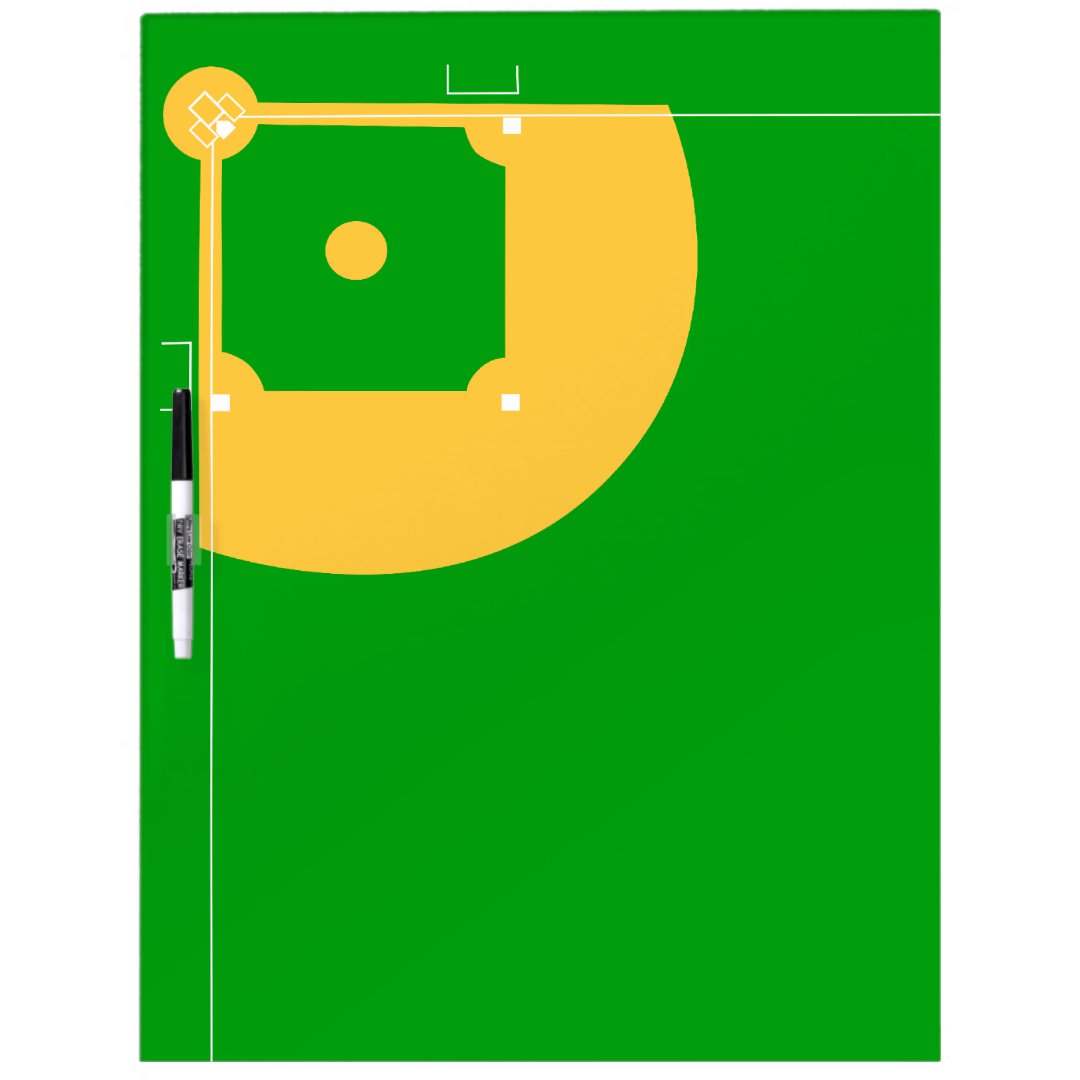 Baseball Field DryErase Board Zazzle