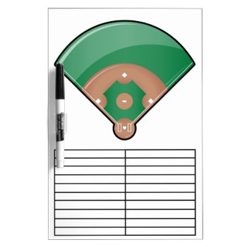 Baseball Field Dry Erase Board by Baseball_Designs at Zazzle