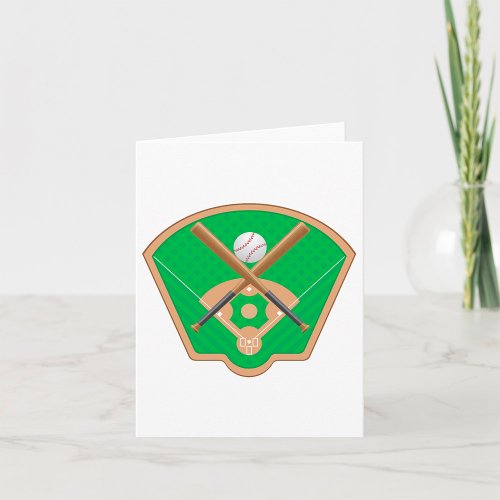 Baseball Field Note Cards