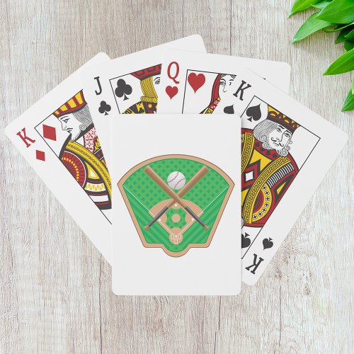 Baseball Field Playing Cards