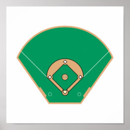 Baseball field poster