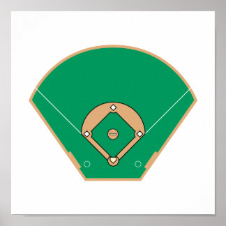 Baseball field poster