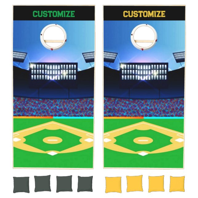 Baseball Field Theme Cornhole Set (Set)