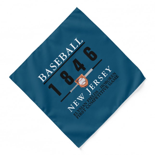 Baseball, First Competitive Game Bandana (Front)
