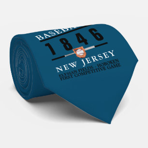 Baseball, First Competitive Game Neck Tie