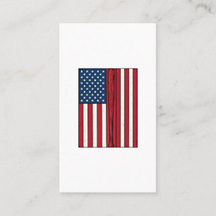 Baseball Flag Distressed Vintage Vector Design_1 Business Card