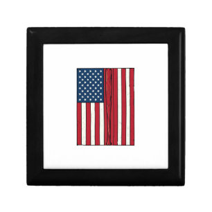 Baseball Flag Distressed Vintage Vector Design_1 Gift Box