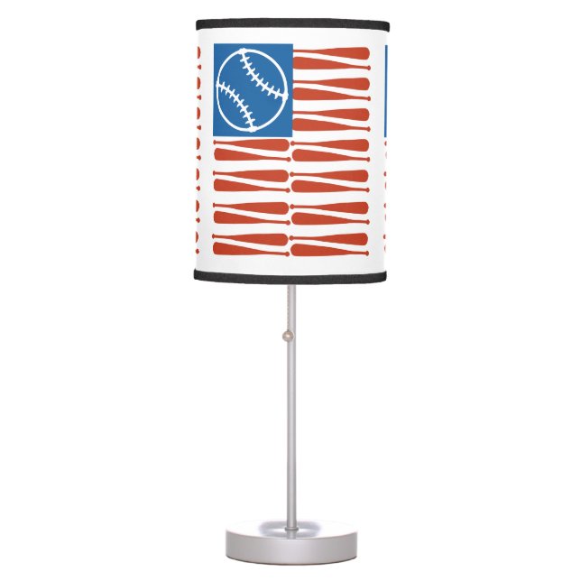 Baseball flag table lamp (Front)