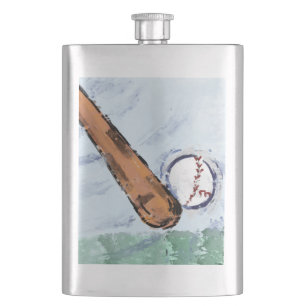 BASEBALL FLASK