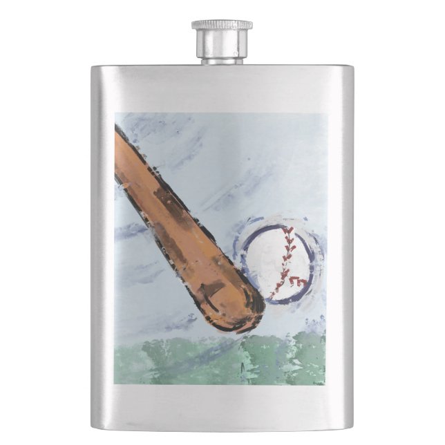 BASEBALL FLASK (Front)