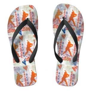 BASEBALL FLIP FLOPS