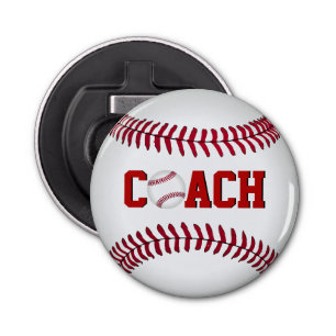 Baseball For Coach Bottle Opener