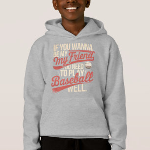 Baseball Friendship Rules Hoodie