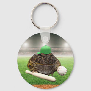 Baseball frog keychain