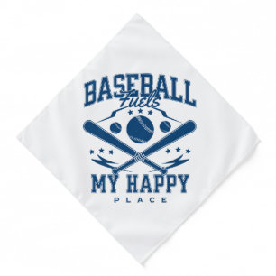Baseball Fuels My Happy Place Bandana