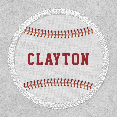 Baseball Fun Sports Game Personalized Name Patch