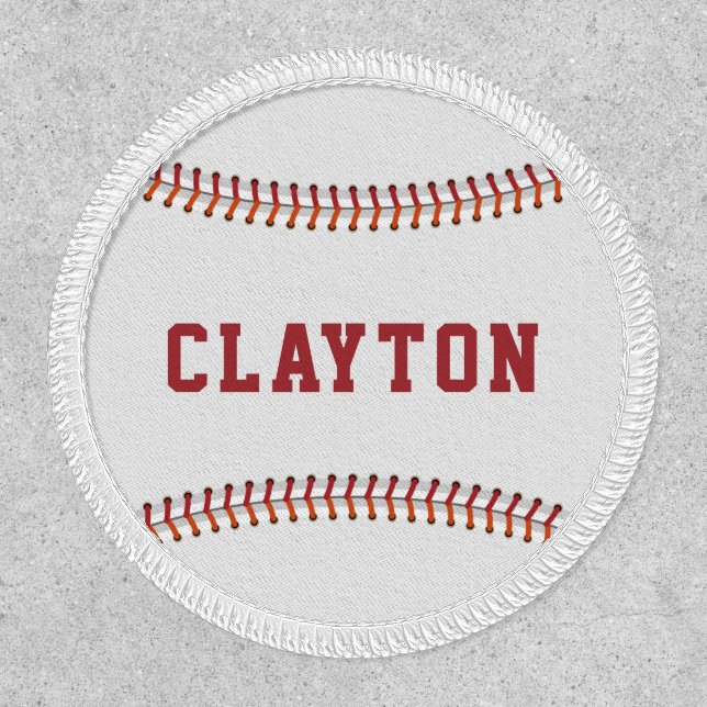 Baseball Fun Sports Game Personalized Name Patch (Front)