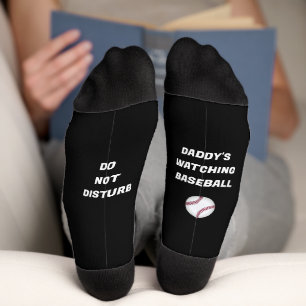Baseball & Fun Text Socks