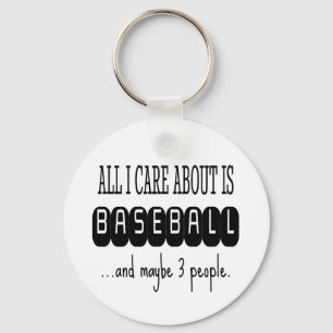 Baseball Funny Sarcastic Trendy Keychain