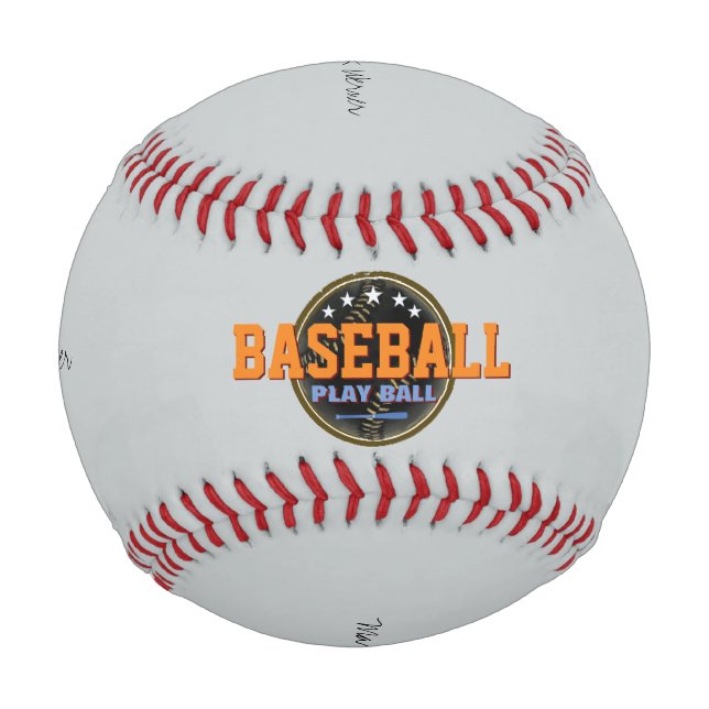 baseball . game ball personalized (Front)