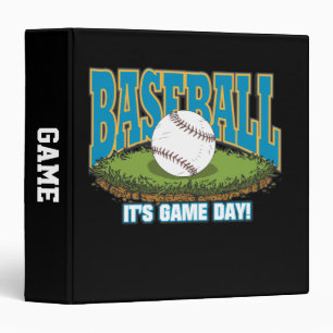 Baseball Game Day 3 Ring Binder