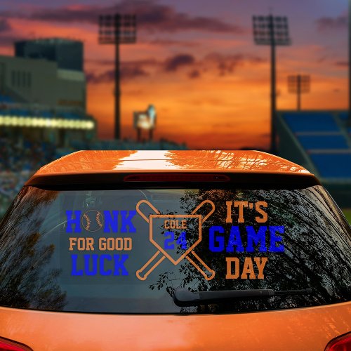 Baseball Game Day Back Window Cling for SUV