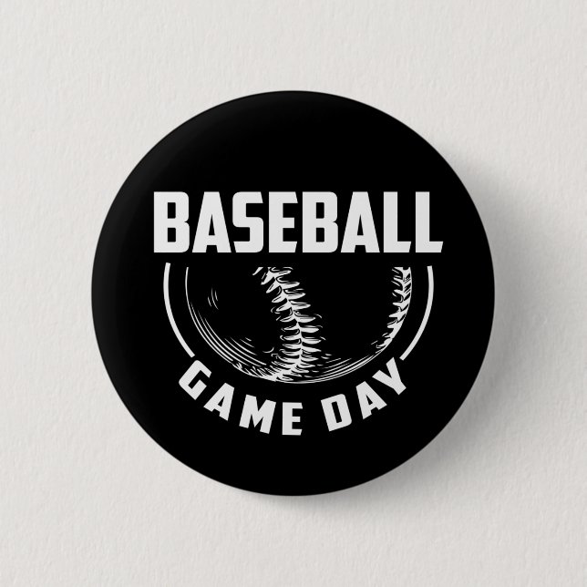 Baseball Game Day Button (Front)