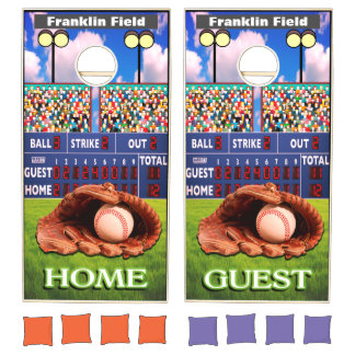 Baseball Game "Home vs. Guest" - Cornhole Set