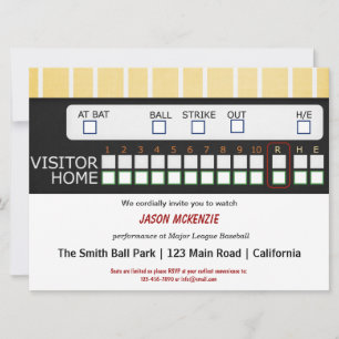 Baseball Game Invitation