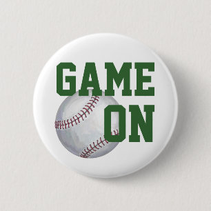Baseball Game On Button
