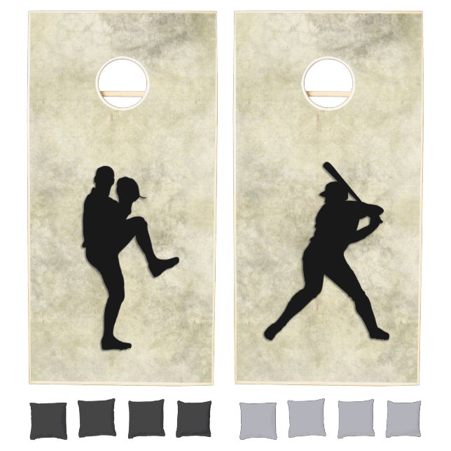 "Baseball Game" Pitcher and Batter Cornhole Set (Set)