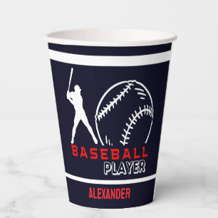  Baseball Game Themed Girls Birthday Paper Cups