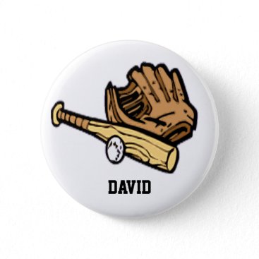 baseball gear  badge pinback button