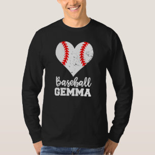 Baseball Gemma Baseball Heart Grandma Gemma T-Shirt