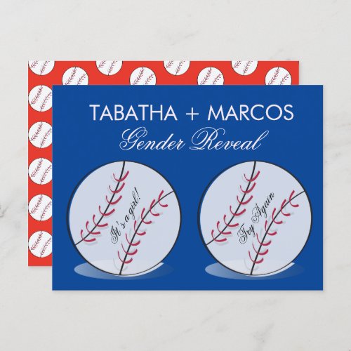 Baseball Gender Reveal DIY Scratch Cards