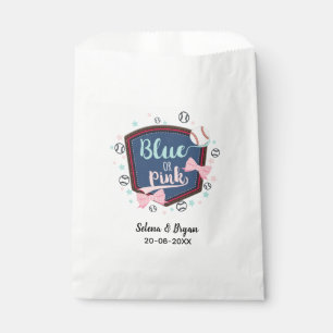 baseball gender reveal favor bag