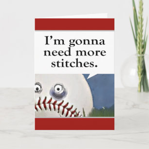 Baseball Get Well Soon Card