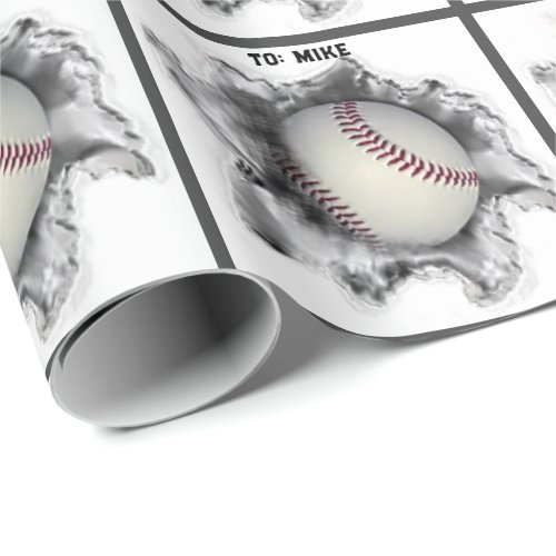 Baseball Gift Wrapping Paper