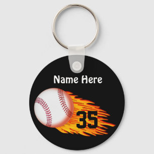 Baseball  Gifts for Teenagers with NAME and NUMBER Keychain