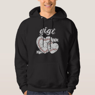 Baseball Gigi Heart Ball Cool Baseball Proud Grand Hoodie
