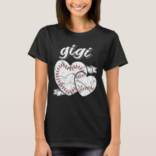 Baseball Gigi Heart Ball Cool Baseball Proud Grand T-Shirt