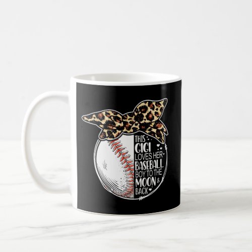 Baseball Gigi Leopard Messy Bun Coffee Mug