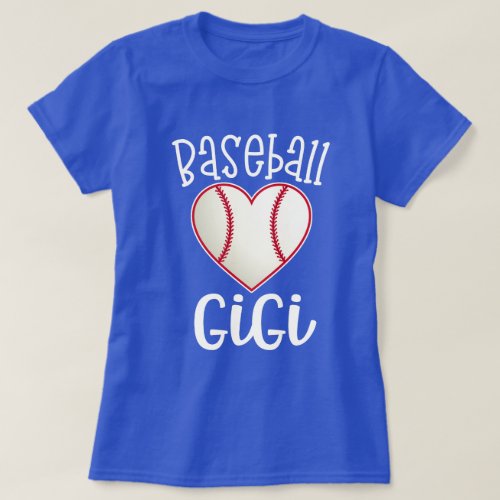 Baseball Gigi Womens Grandma Game day gift T_Shirt
