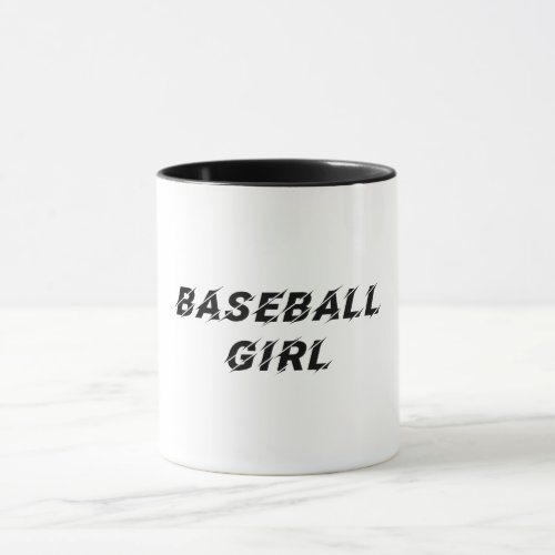 BASEBALL GIRL _ Black Mug