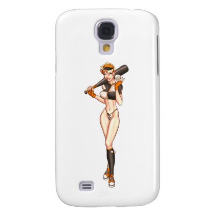 Baseball girl galaxy s4 case