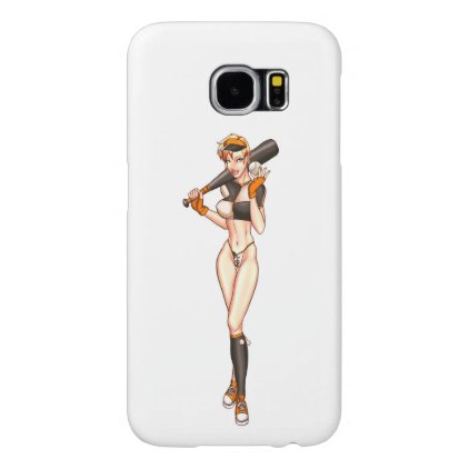 Baseball girl samsung galaxy s6 case