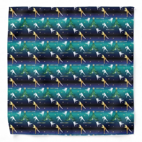 Baseball Girls Softball Christmas Bandana