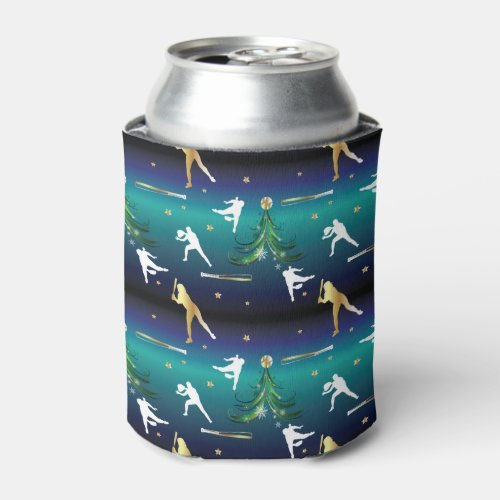 Baseball Girls Softball Christmas Can Cooler